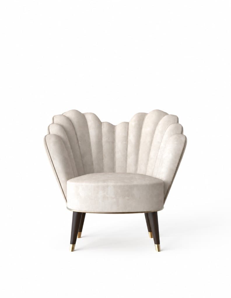 Shell-back lounge chair