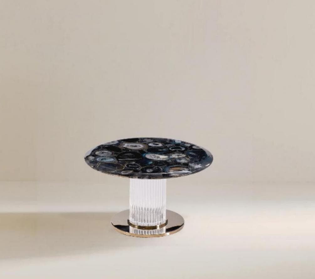 Voile d'Ivoire Round side table